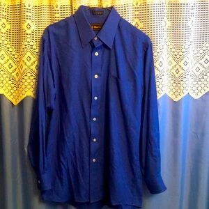 Classic Blue Men's Dress Shirt